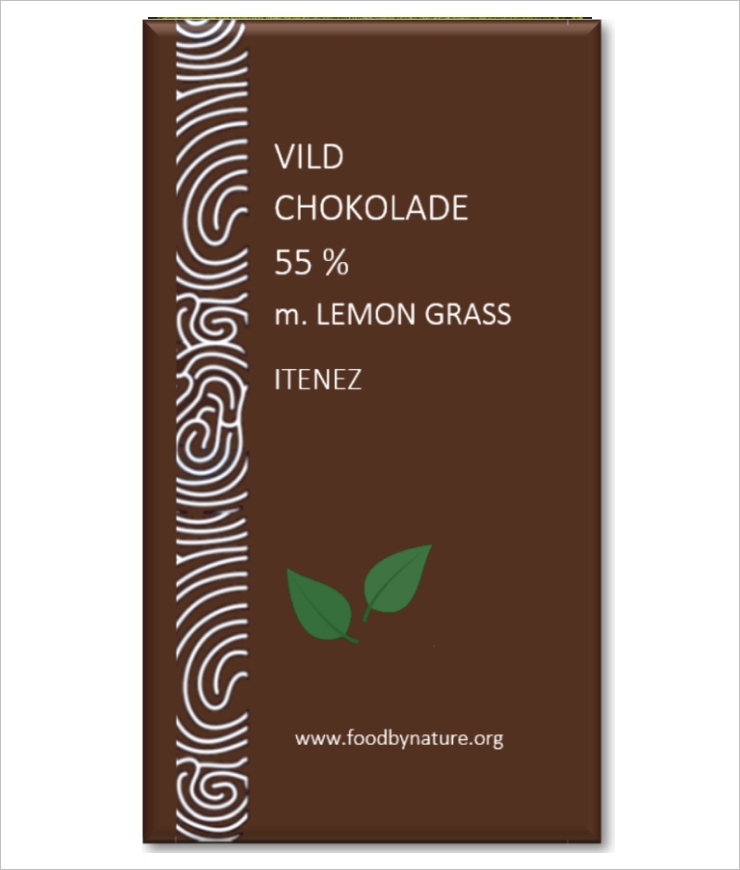 Mørk, 55% med Lemon grass