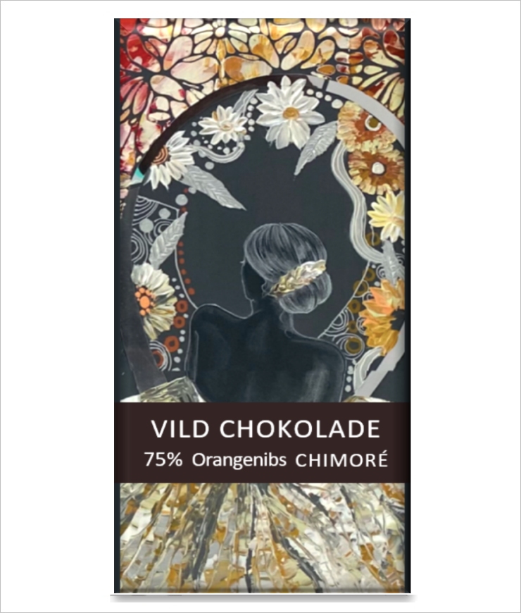 Mørk, 75% med orangenibs