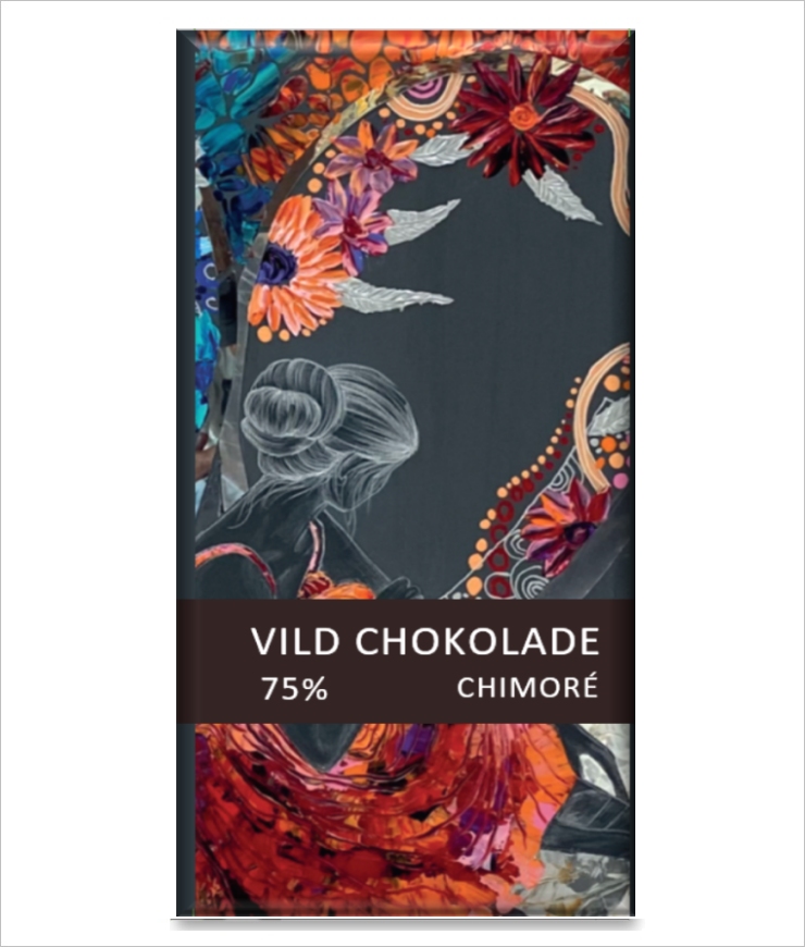 Mørk, 75% med smagstoner af passionsfrugt